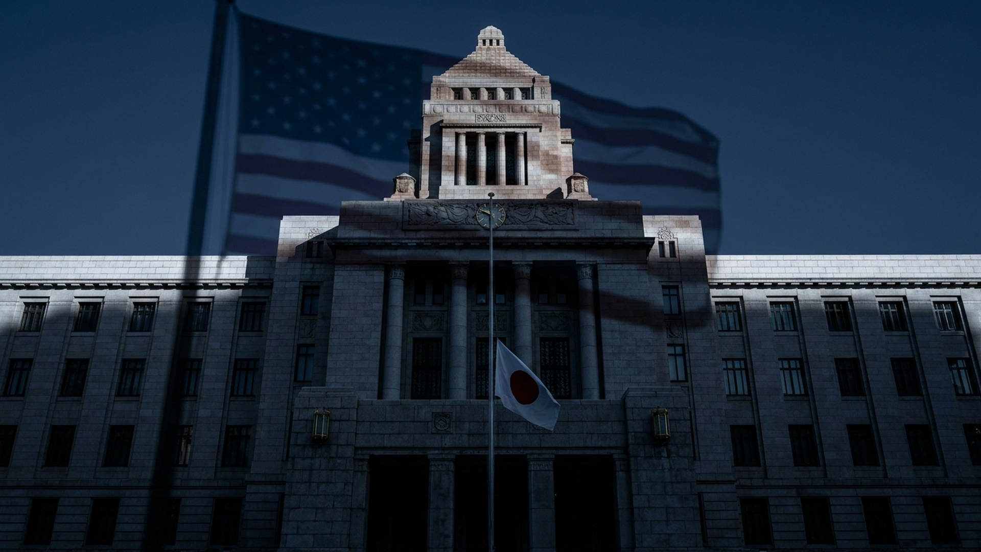 国会と星条旗