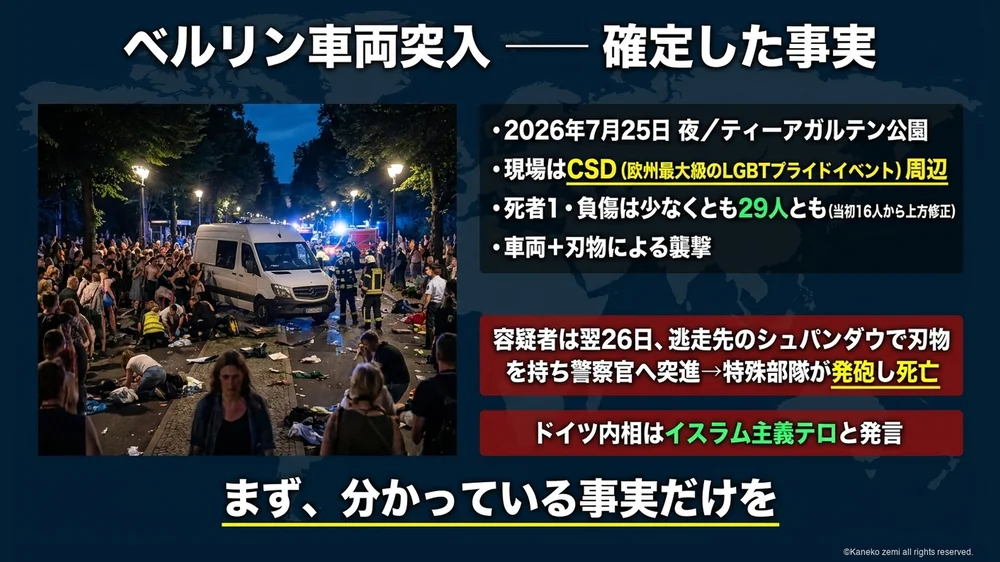 ベルリン車両突入 確定した事実