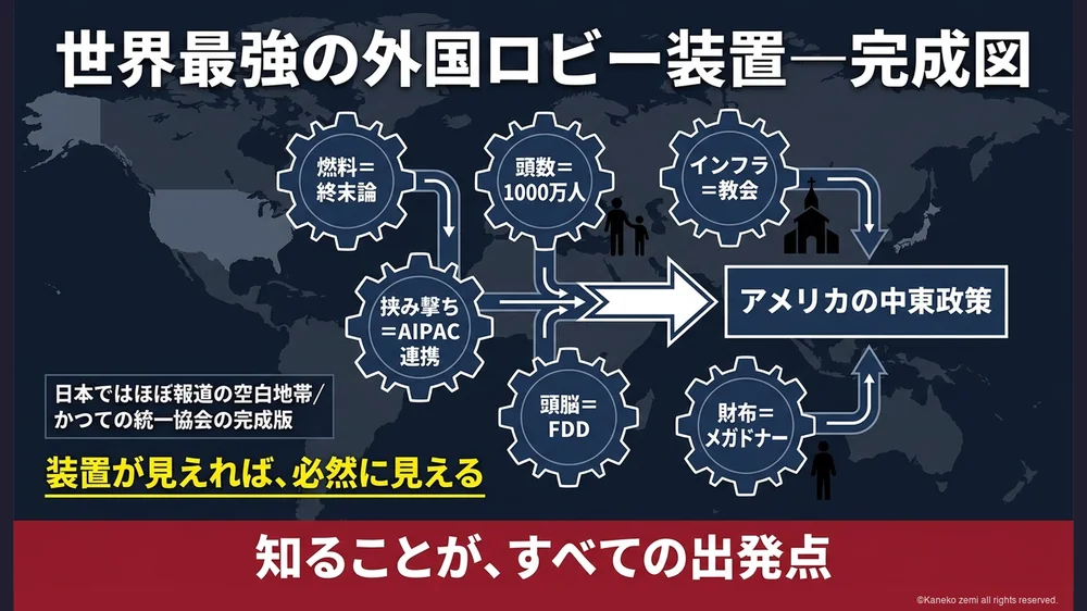 イスラエル・ロビー三部門システムの完成図と日本への問い