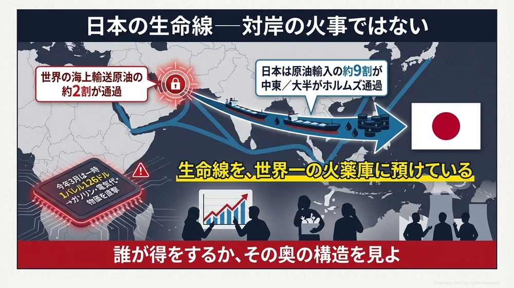 日本の生命線ホルムズ海峡と原油依存