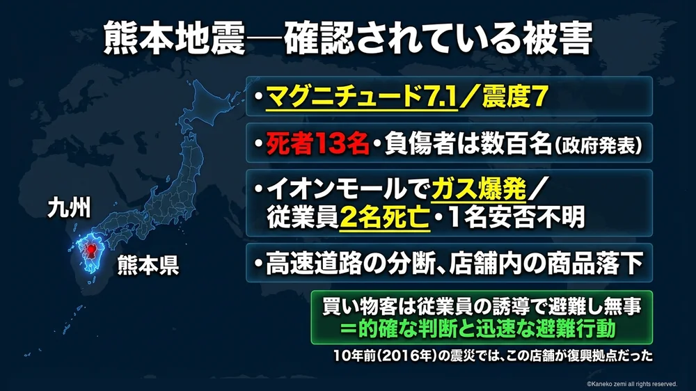 熊本地震で確認されている被害