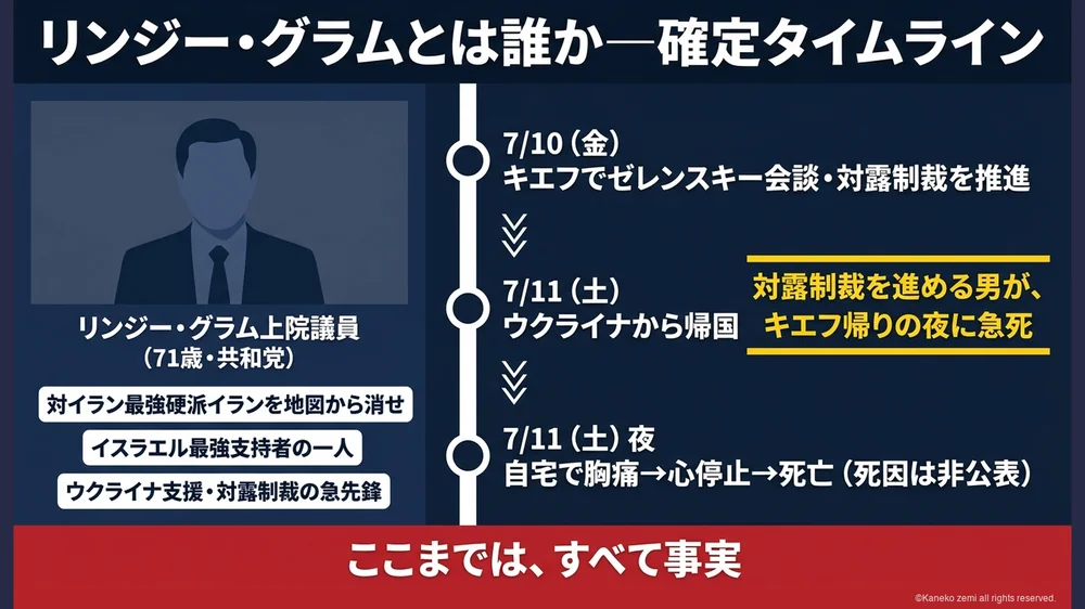 リンジー・グラムとは誰か・確定タイムライン