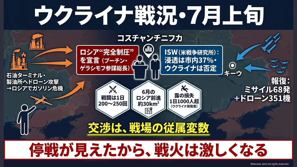ウクライナ戦況 7月上旬