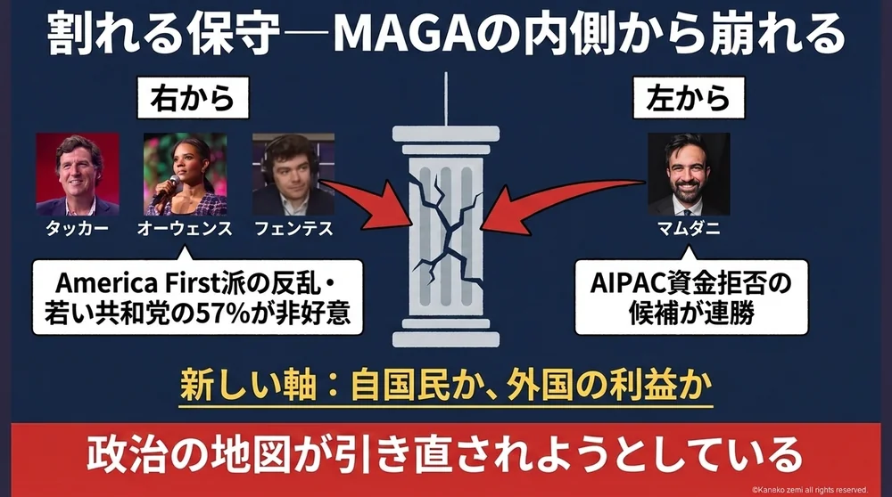 割れる保守 MAGAの内側から崩れる