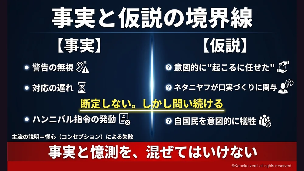 事実と仮説の境界線
