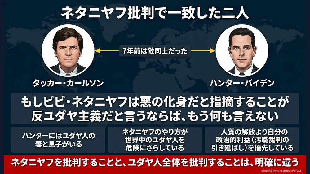 ネタニヤフ批判で一致した二人