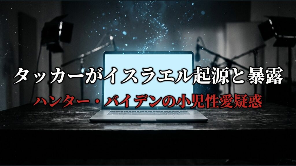 タッカーがイスラエル起源と暴露 ハンター・バイデンの小児性愛疑惑