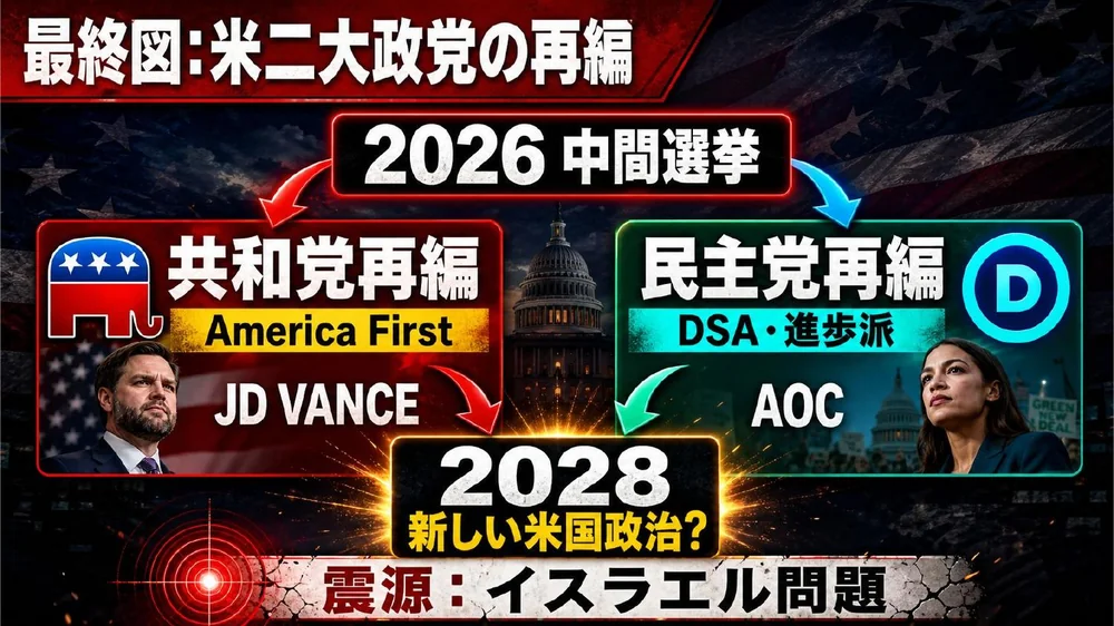2026年中間選挙から二大政党再編そして2028年大統領選挙へ