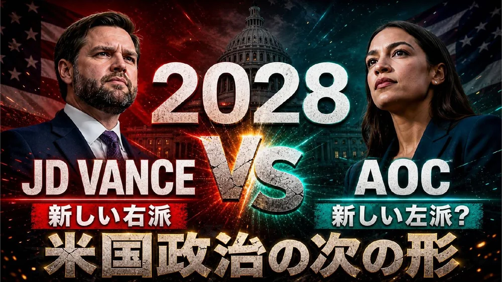 2028年大統領選挙JDヴァンス対AOCの構図