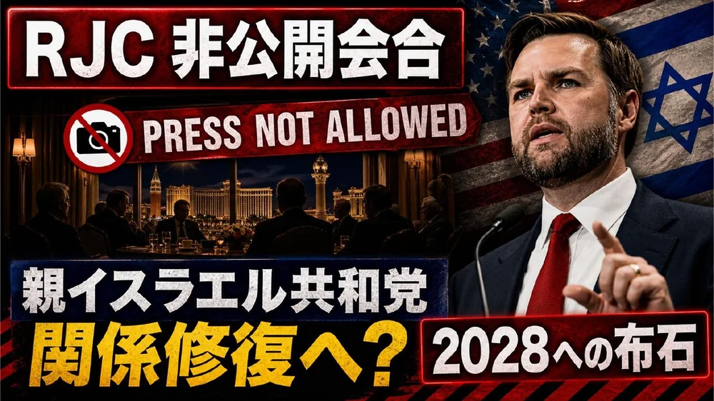 JDヴァンスのRJC年次サミット登壇と関係修復