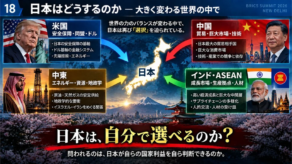 日本はどうするのか 大きく変わる世界の中で