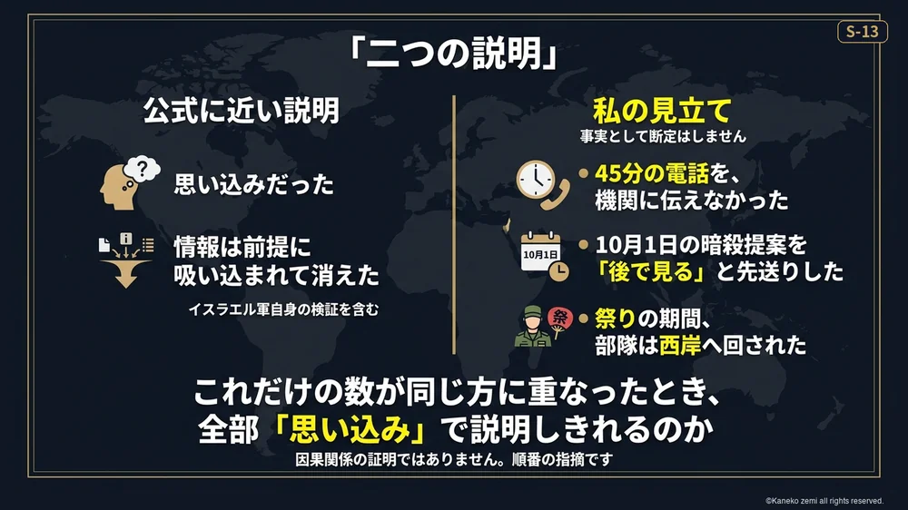 二つの説明
