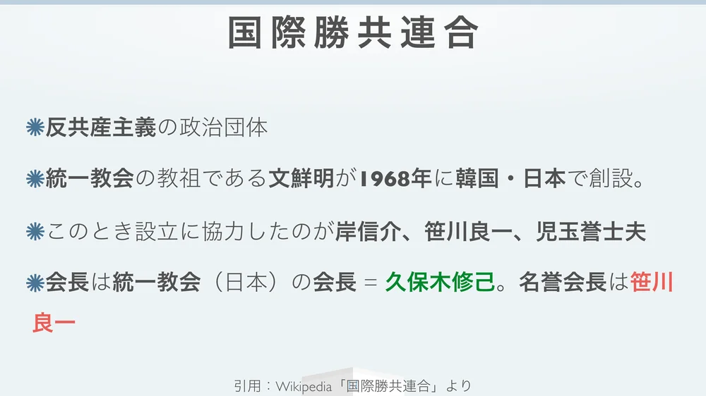 国際勝共連合