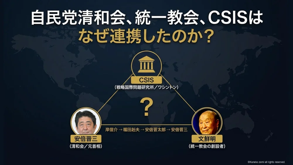 清和会・統一教会・CSISはなぜ連携したのか