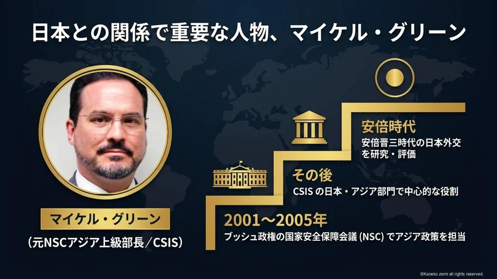 日本との関係で重要な人物 マイケル・グリーン