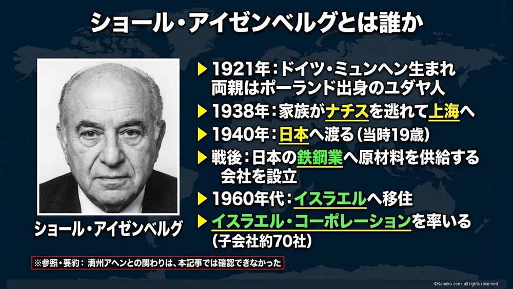 ショール・アイゼンベルグとは誰か