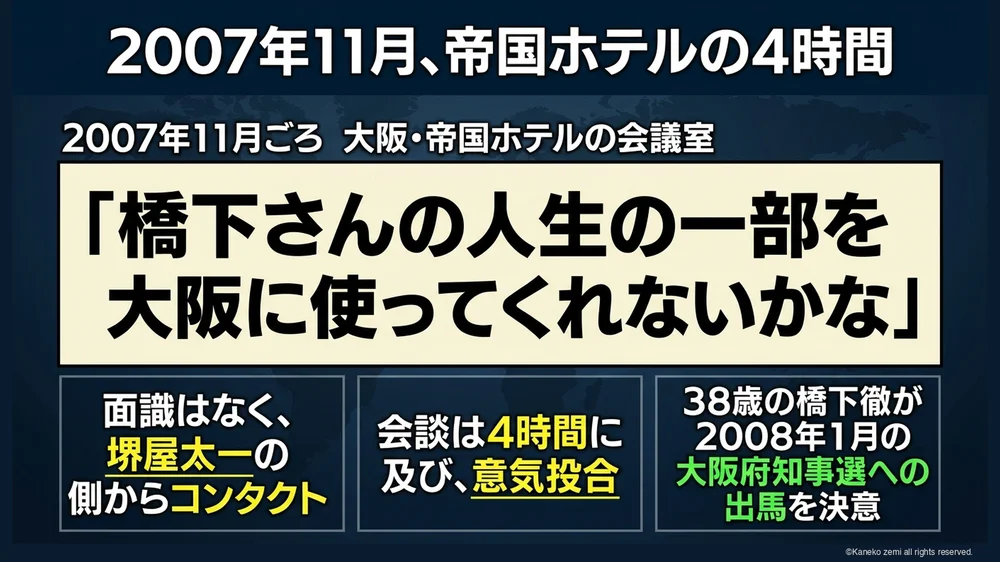 2007年11月、帝国ホテルの4時間