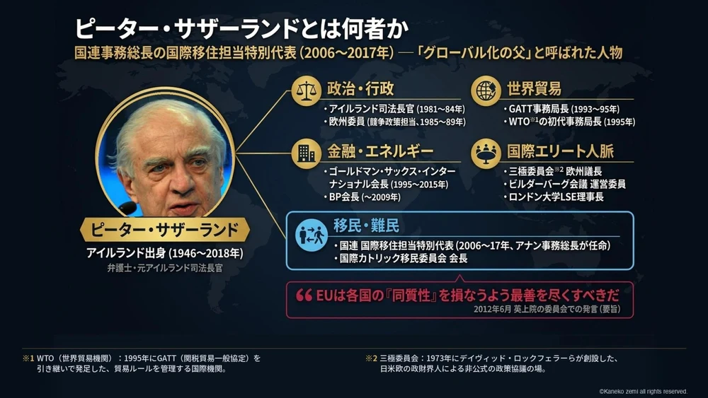 ピーター・サザーランドとは何者か