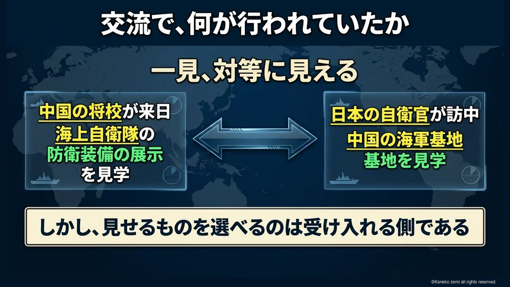 交流で、何が行われていたか