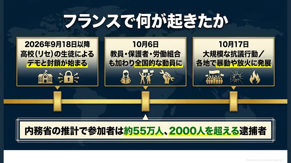 フランスで何が起きたか