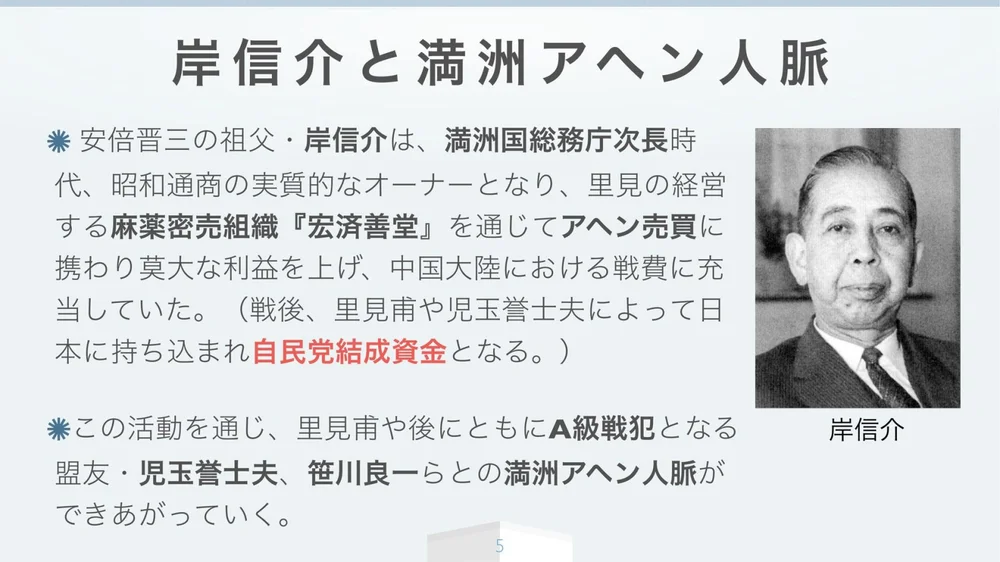 岸信介と満洲アヘン人脈